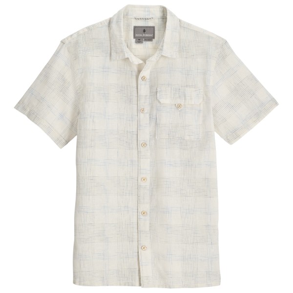 Royal Robbins Hempline Spaced S/S Hemd Herren Wandern (Gr XL |weiß/grau)