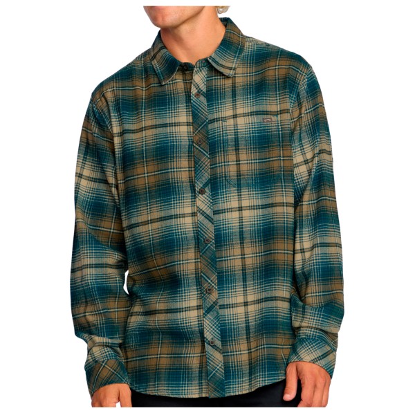 Billabong – Coastline Flannel – Overhemd maat S, Olijfgroen