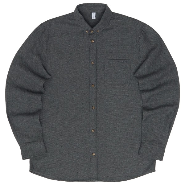 Mazine Melange Flannel Shirt Hemd Herren (Gr XXL |grau)