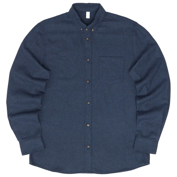 Mazine Melange Flannel Shirt Hemd Men (Gr M |blau)