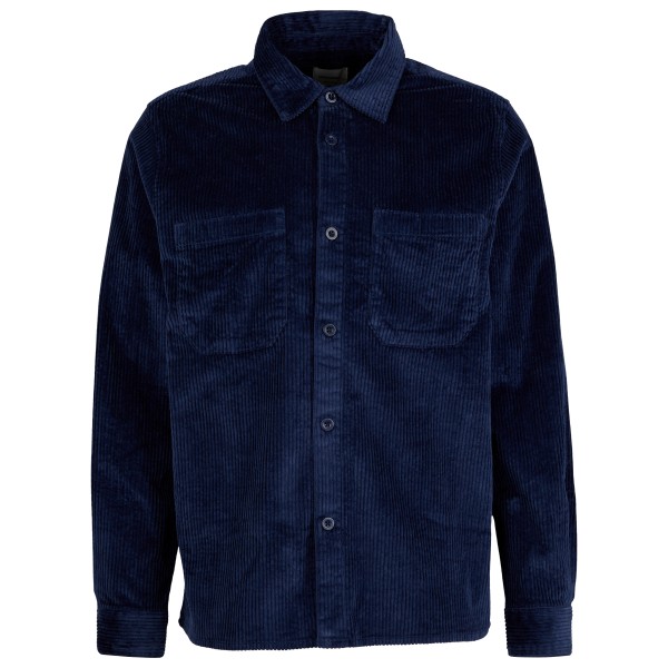 DEDICATED – Shirt Kil Corduroy – Overhemd maat S, Blauw