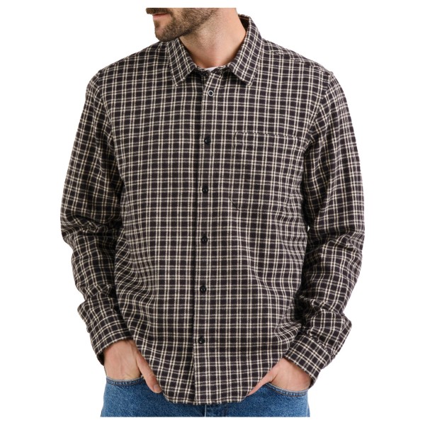 DEDICATED - Shirt Rute Flannel Check - Hemd Gr M grau