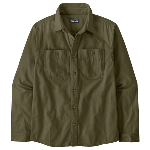 Patagonia Point Reyes Canvas Shirt Overhemd Olijfgroen