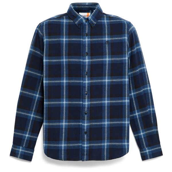 Timberland Midweight Flannel Check Shirt Hemd Herren Alltag (Gr XXL |blau)