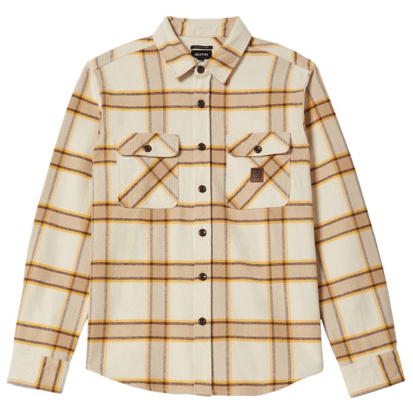 Brixton – Bowery Heavy Weight L/S Flannel – Overhemd maat XL, Beige