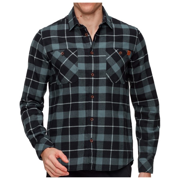 Hemd Mammut Alvra Longsleeve Shirt Herren (Gr S |schwarz)