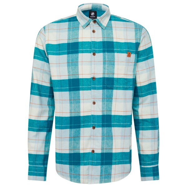 Mammut Trovat Longsleeve Shirt Overhemd turkoois Grijs