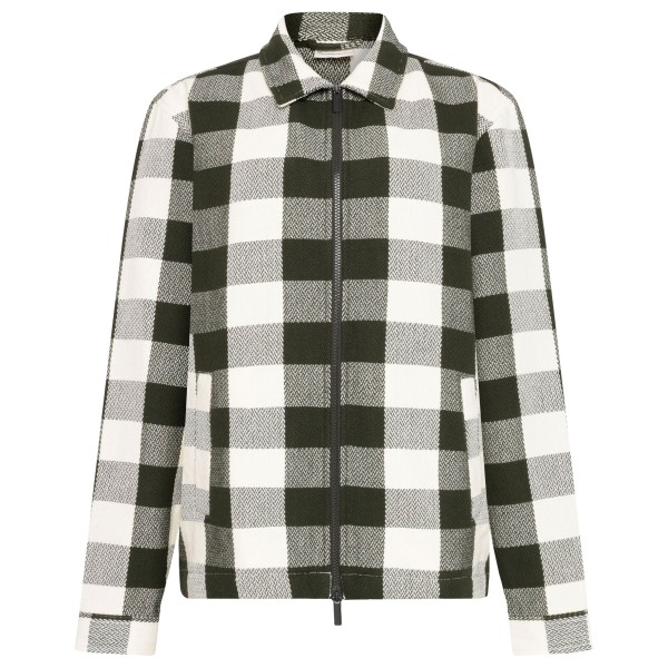 KnowledgeCotton Apparel Checkered Heavy Flannel Overshirt Hemd Herren (Gr L |grau)