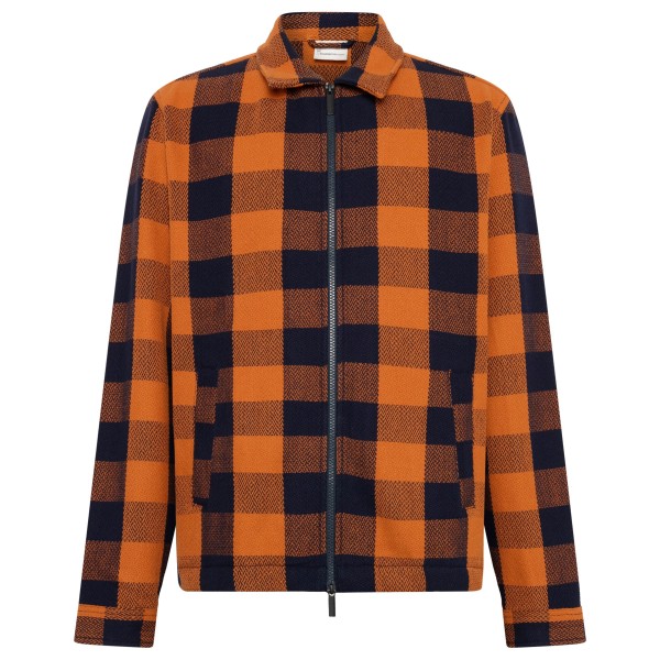 Hemd KnowledgeCotton Apparel Checkered Heavy Flannel Overshirt Herren (Gr XL |braun)