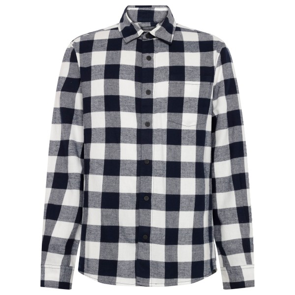 KnowledgeCotton Apparel Regular Fit Checkered Flannel Hemd Herren (Gr XXL |grau)