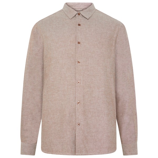 KnowledgeCotton Apparel Regular Fit Heavy Twill Flannel Hemd Herren (Gr 3XL |braun)