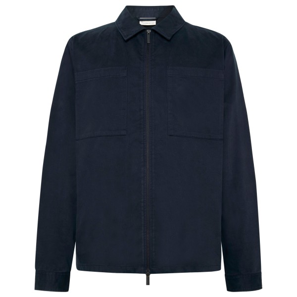 KnowledgeCotton Apparel – Regular Fit Twill Overshirt – Overhemd maat S, Blauw