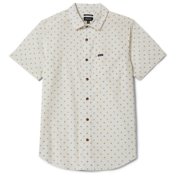 Brixton Charter Print S/S Woven Hemd Men (Gr L |grau)