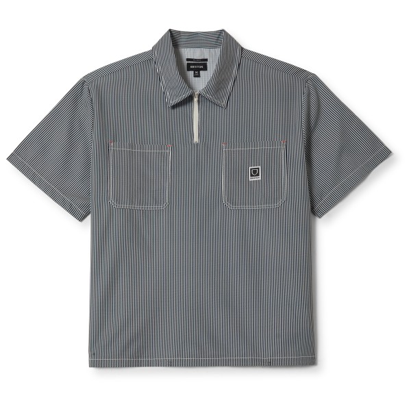 Hemd Brixton Journey Lightweight S/S Woven Herren (Gr XXL |grau)