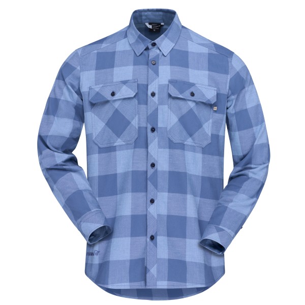 Norrøna – Femund Flannel Lightweight Shirt – Overhemd maat M, Blauw