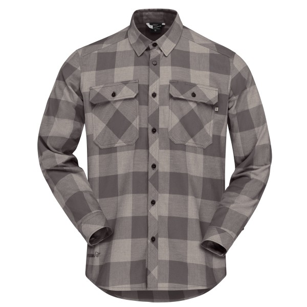 Hemd Norrøna Femund Flannel Lightweight Shirt Herren (Gr M |grau)