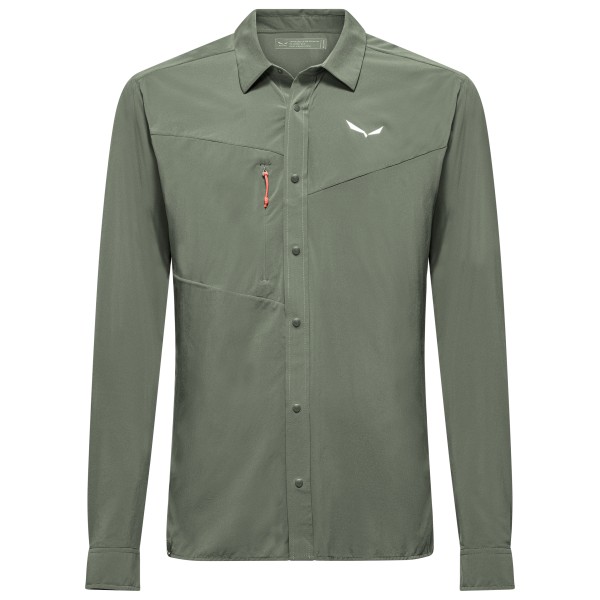 Hemd Salewa Puez L/S Shirt Herren (Gr 54 |oliv)