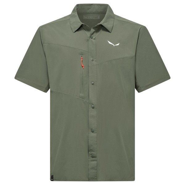 Hemd Salewa Puez S/S Shirt Herren (Gr 54 |oliv)