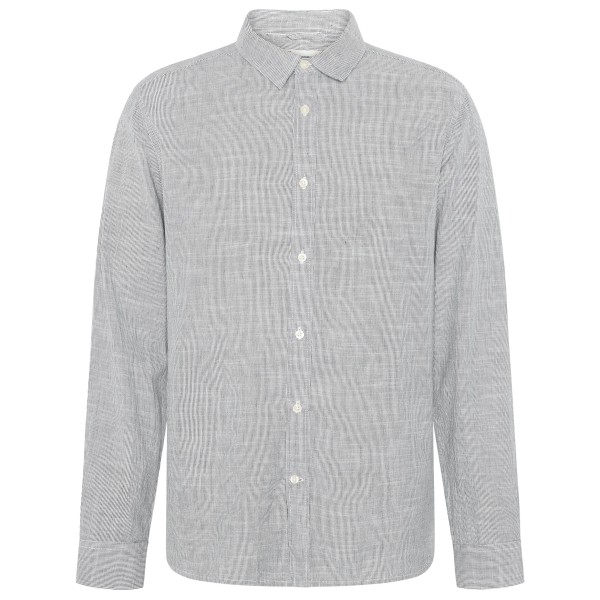 KnowledgeCotton Apparel Organic Cotton Striped Shirt Hemd Herren (Gr XL |grau)