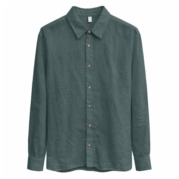 Mazine Classic Linen Shirt Hemd Herren (Gr M |blau)