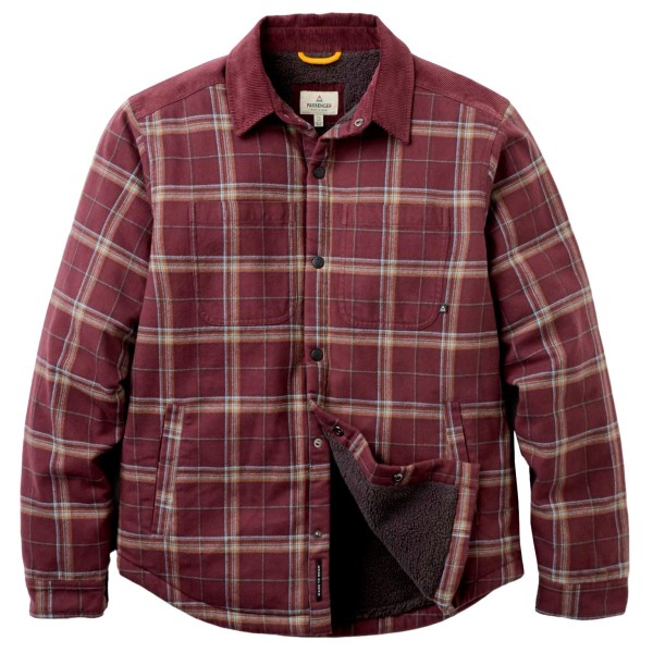 Passenger Kodiak Sherpa Lined Overshirt Vrijetijdsjack Rood