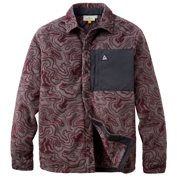 Passenger West Recycled Polar Fleece Shirt Overhemd Bruin