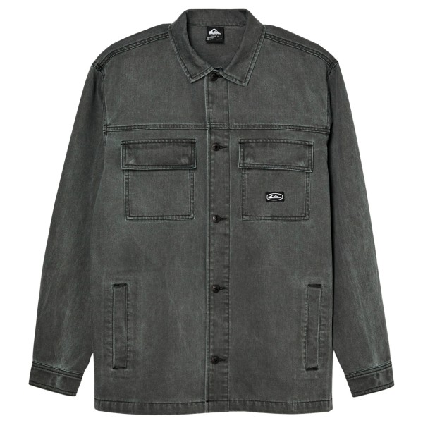 Quiksilver Mohab Washed Twill L/S Shirt Overhemd Grijs