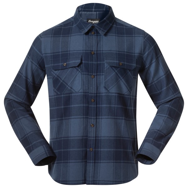 Bergans Nordmarka Flannel Shirt Overhemd Blauw
