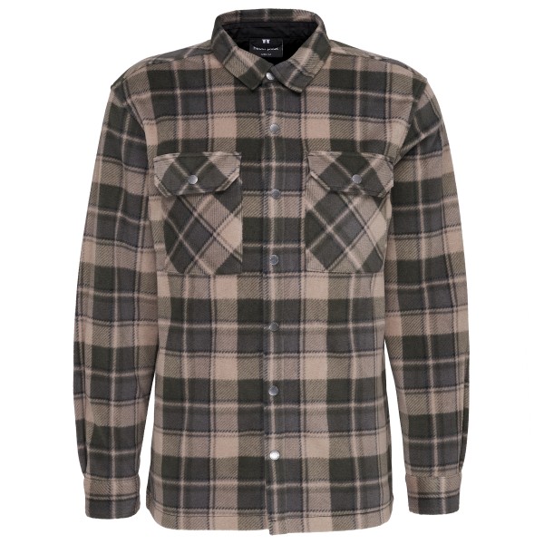 Heber Peak TimberHe. Fleece Check Shirt Overhemd Grijs