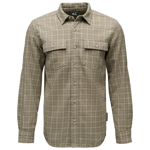 Diamond Project Twill L/S Shirt Overhemd Beige