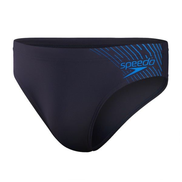 Image of Speedo - Medley Logo 7 cm Brief - Badehose Gr 32 - DE: 4;34 - DE: 5;36 - DE: 6;38 - DE: 7 blau;schwarz