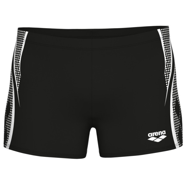 Arena Swim Short Graphic Badehose Herren Schwimmen (Gr 5 |schwarz)