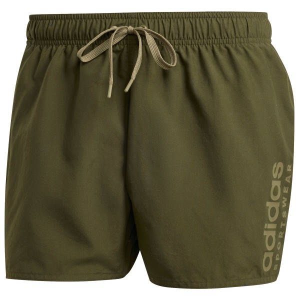 Image of adidas - Essentials Logo CLX Short - Badehose Gr M;S;XXL oliv;schwarz/grau