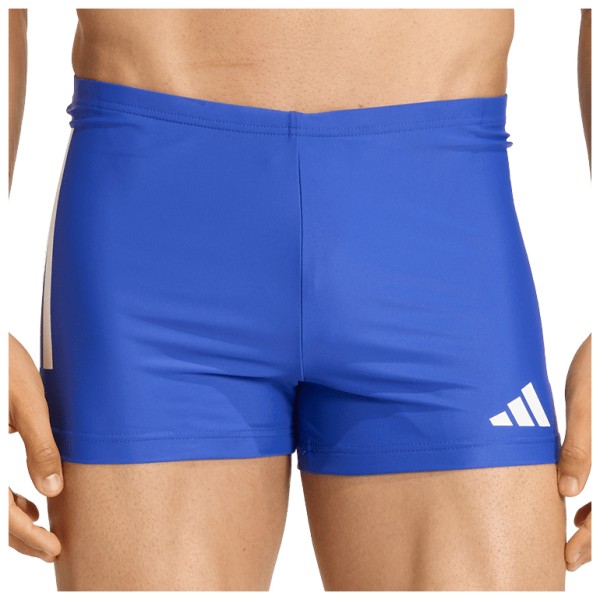 adidas 3 Stripes Bold Boxer Badehose Herren Schwimmen (Gr 7 |blau)