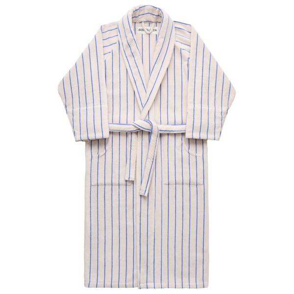 Bongusta Naram Bathrobe Bademantel (Größe L/XL |grau/weiß)