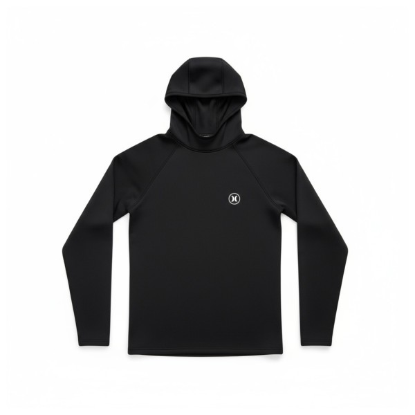 Hurley Rash Slim Fit L/S Icon Hooded Lycra Herren (Gr XXL |schwarz)