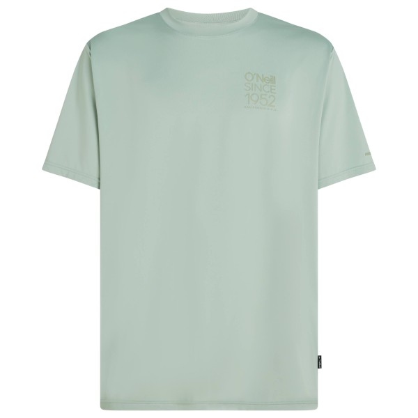 ONeill Hybrid UPF Polygiene Back Print T-Shirt Lycra Herren (Gr L |grau)