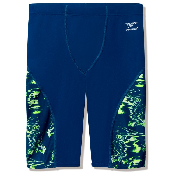 Speedo Male Spliced Printed Jammer Zwembroek Blauw