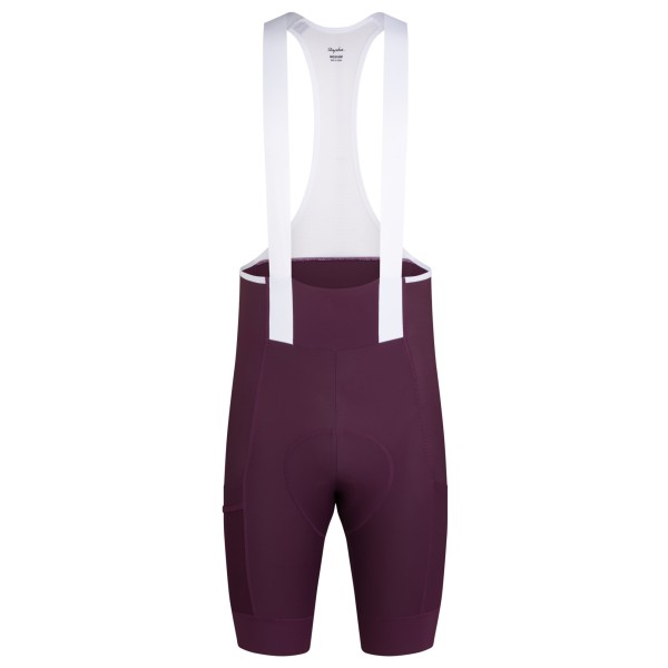 Radhose Rapha Brevet Element Cargo Bib Shorts Herren (Gr XL |lila/weiß)