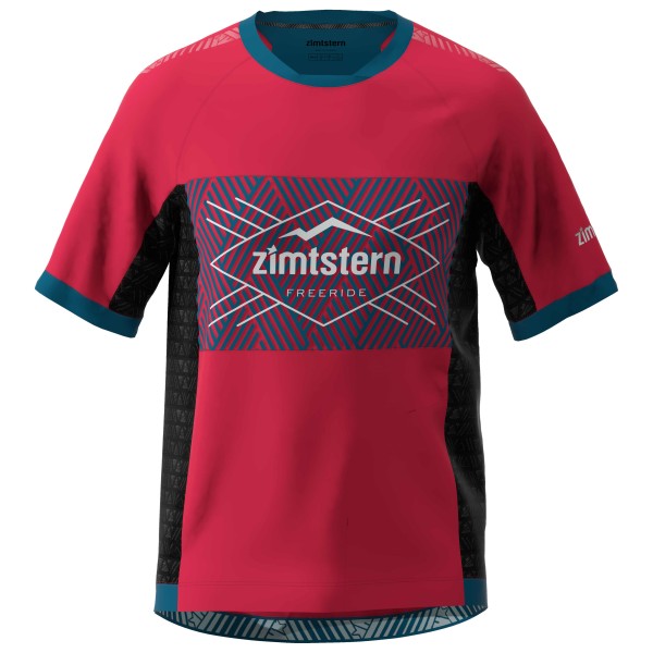 Image of Zimtstern - Techzonez Shirt S/S - Velotrikot Gr M;S blau;rot;schwarz bei Bergfreunde.ch - der Outdoor Shop