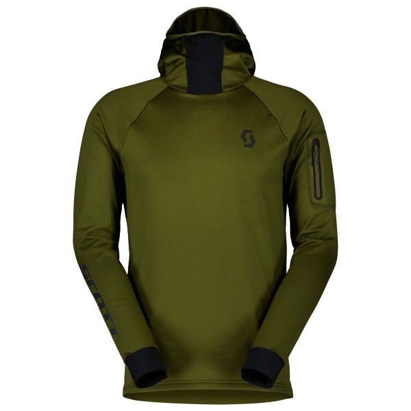 Image of Scott - Hoody Trail Storm L/S - Velotrikot Gr L oliv