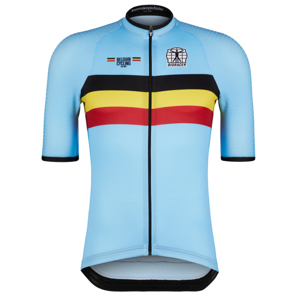 Image of Bioracer - Belgium Icon Classic Jersey - Velotrikot Gr L;M;S;XL;XS;XXL blau