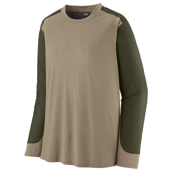 Image of Patagonia - L/S Dirt Craft Jersey - Velotrikot Gr XL beige