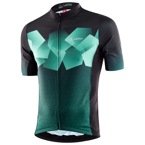 Image of Löffler - Bike Jersey Full Zip Leaves Hotbond - Velotrikot Gr 48;52 bunt;schwarz