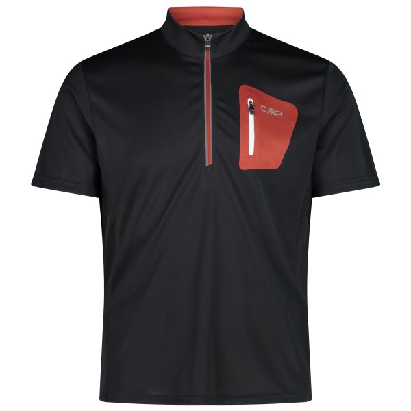 Image of CMP - Freebike T-Shirt with Zip - Velotrikot Gr 48;50;56 schwarz