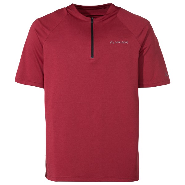 Image of Vaude - Tremalzo Q-Zip Shirt - Velotrikot Gr 4XL;L;M;XXL grau;rot