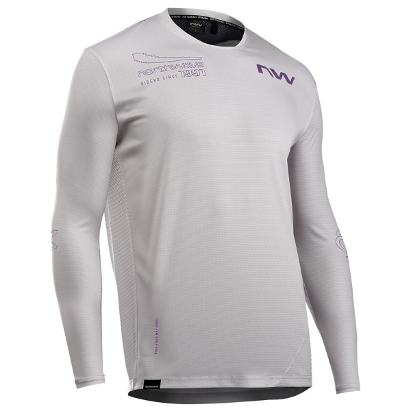 Northwave - Edge 2 Jersey Long Sleeve - Velotrikot Gr XXL grau