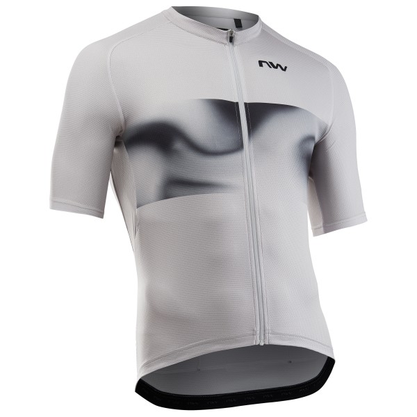 Northwave Force Evo Jersey Short Sleeve Radtrikot Herren Rennrad (Gr L |grau)