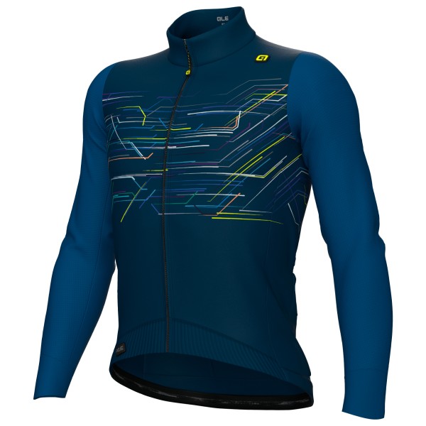 Image of Alé - Pr-E Megabyte L/S Jersey - Velotrikot Gr L blau