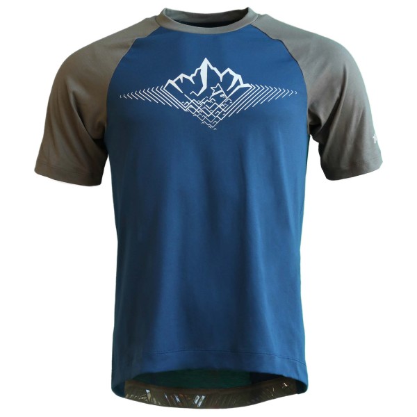 Zimtstern Pureflowz Shirt S/S Radtrikot Herren Mountainbike (Gr L |blau)